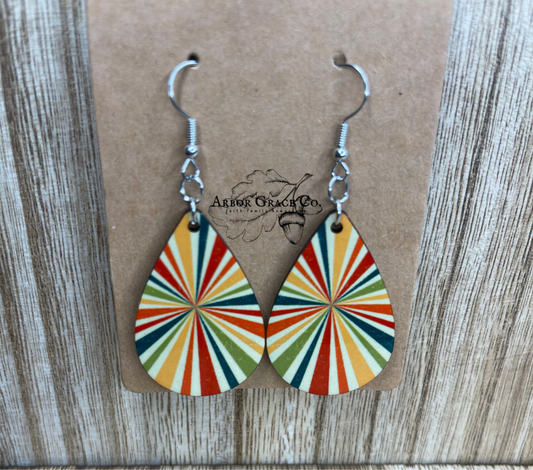 Colorful Starburst Earrings